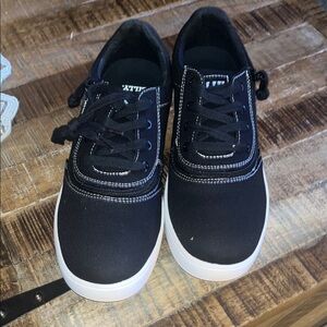 Black Sneakers with White Soles